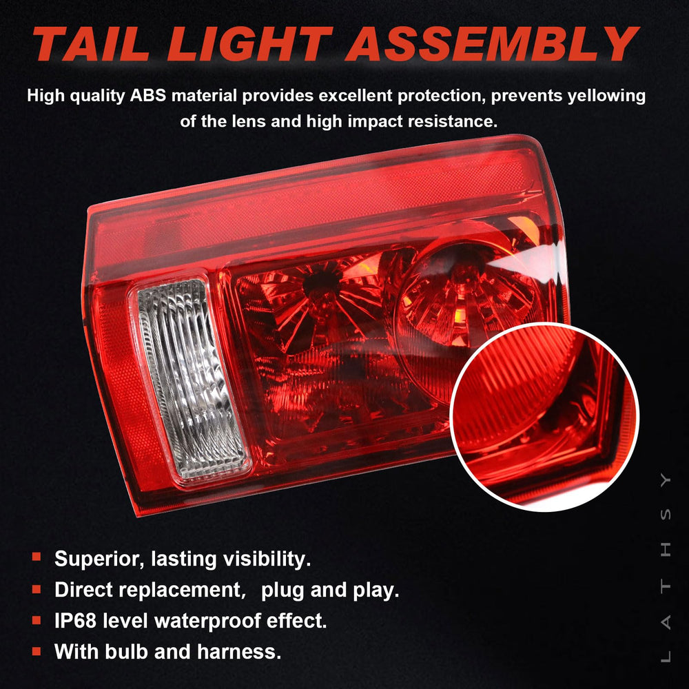 Lathsy tail light waterproof seal maintains lens clarity in rain