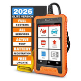 LAUNCH Creader Elite front view shows a compact diagnostic tool for Toyota and Lexus