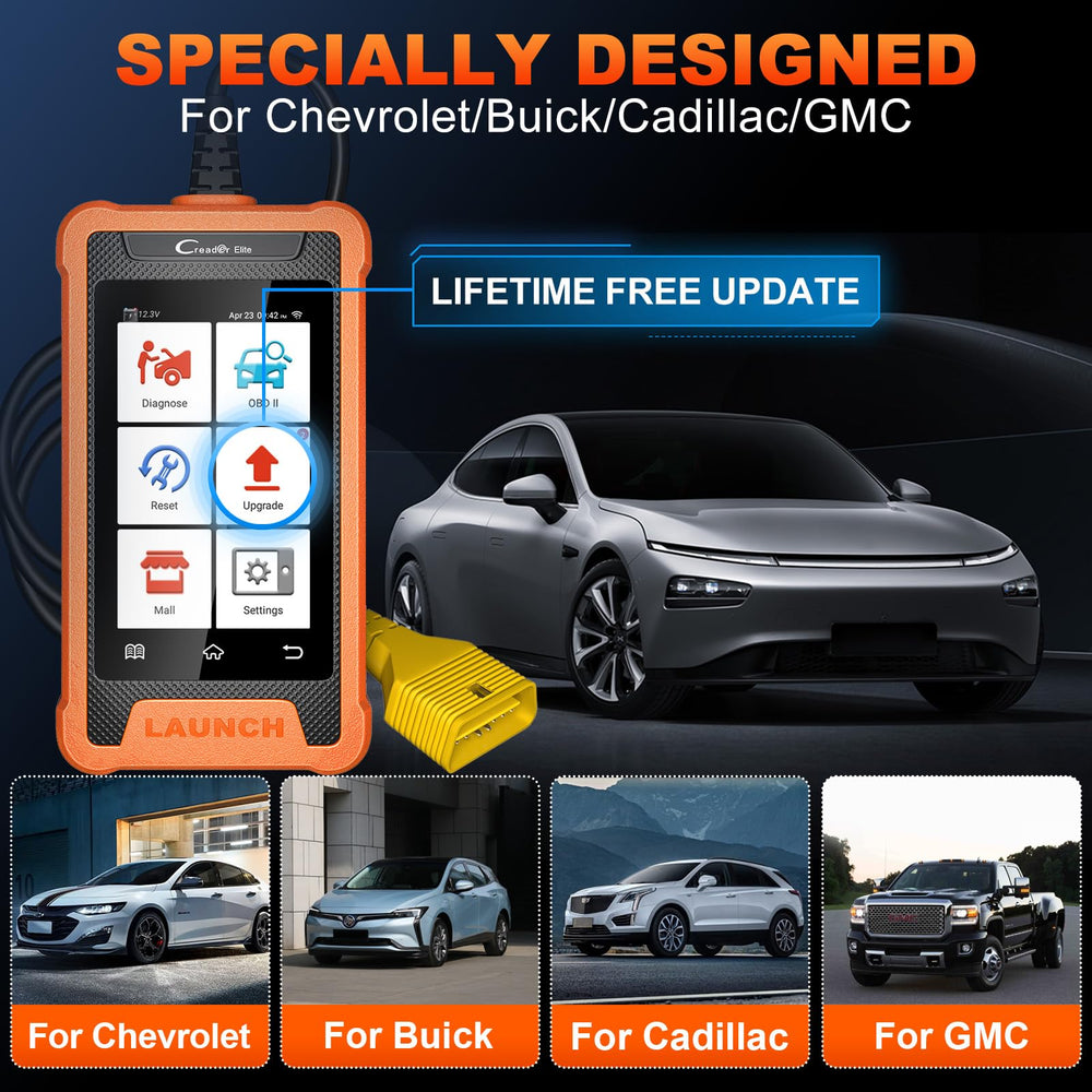 LAUNCH Creader Elite Wi-Fi update indicator and status