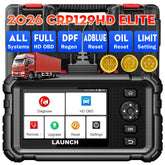 LAUNCH CRP129HD diagnostic primary screen showing full-system scans