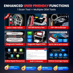 LAUNCH CRP919EBT exclusive browser and save/share reports.