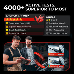 LAUNCH CRP919X all system scan returns VIN in 30 seconds.