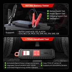 LAUNCH CRP919X BST360 and i-TPMS modules in use.
