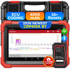 LAUNCH CRP919XBT wireless diagnostic tool front view enabling cable-free testing