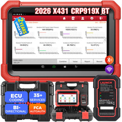LAUNCH X431 CRP919XBT wireless VCI enables fast, cable-free diagnostics across many car models.