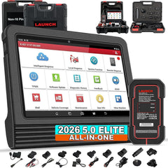 LAUNCH X431 PRO V5.0 front view, compact tool for professional workshops.