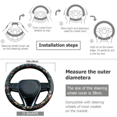 LAWHOWJIE mushroom steering wheel cover universal fit for most cars.