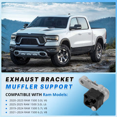 Lazenta right rear exhaust bracket with rubber isolator, smooth ride for Ram 1500