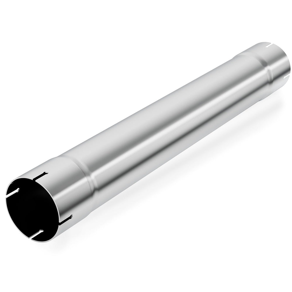 LCGP 4in muffler straight pipe, 30in length, durable stainless steel for upgrades.