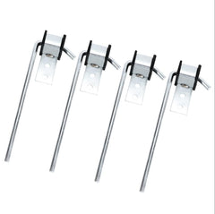 LCGP exhaust hanger rod 3/8 inch 10 inch close-up of durable carbon steel