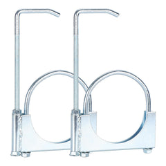 LCGP length-adjustable exhaust clamp indicating trim-to-fit capability