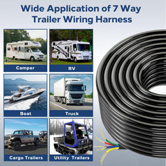 Lcrslitx wiring shown being installed on a trailer.