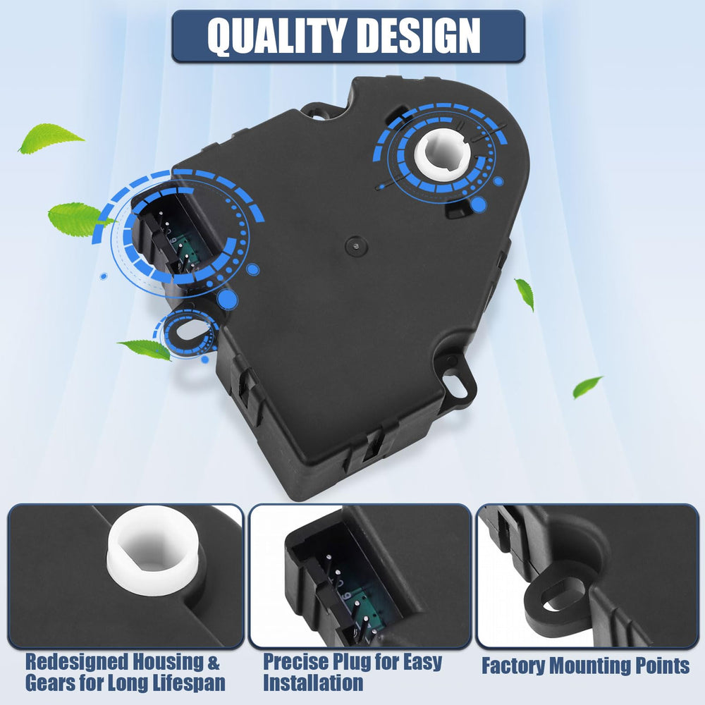 LCWRGS blend door actuator packaging highlights ready-to-install replacement part