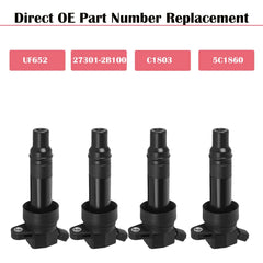 LCWRGS ignition coil pack 4 coils inside packaging ready for replacement