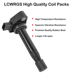 LCWRGS ignition coil pack 6-pack for Honda Accord 3.0V6—improved engine response.