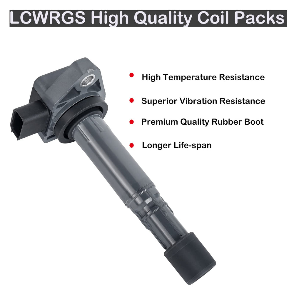 LCWRGS ignition coil pack 6-set engine compartment view shows OE-style compatibility.