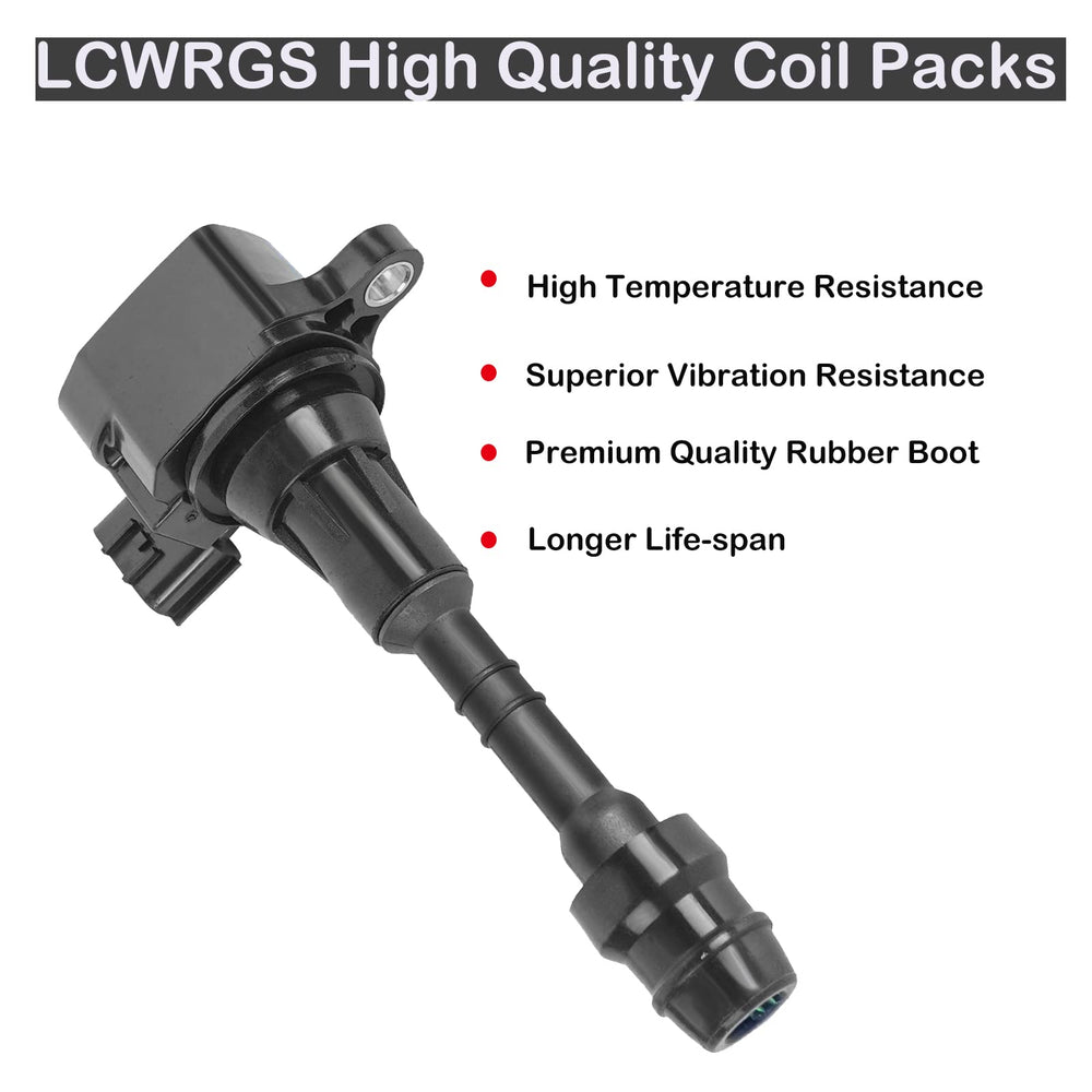 Premium performance ignition coils deliver stable sparks and smoother starts.