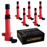 LCWRGS ignition coils 6-pack top view for 3.7L V6 engines, reliable power delivery.