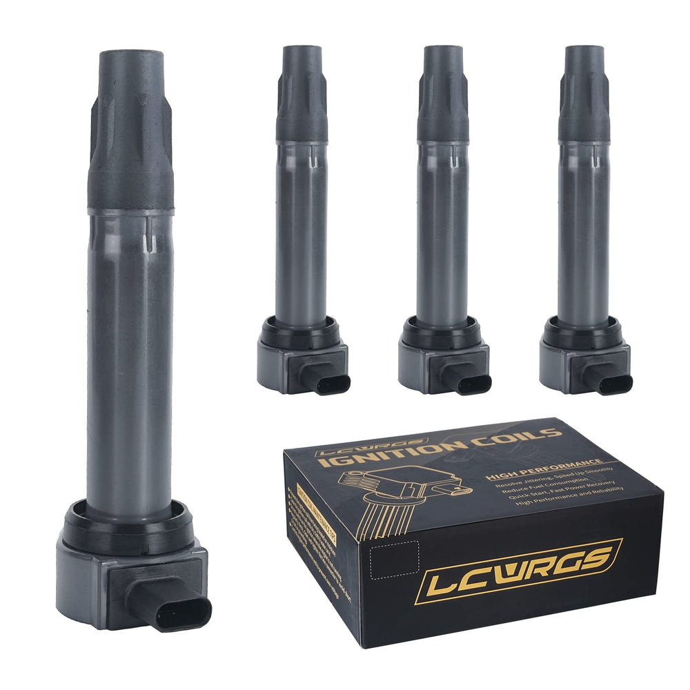 LCWRGS ignition coils four-pack, front view, compact design for smooth starts.