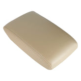 LCWRGS leather center console lid cover for Toyota Highlander beige, 2008-2014.