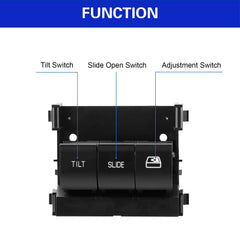 LCWRGS overhead console switch installed in the dash enhances interior convenience