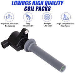 LCWRGS SP493 spark plugs close-up showing precise fit.