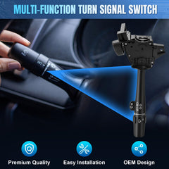 LCWRGS combo switch with hazard and headlight controls, OEM-style layout.