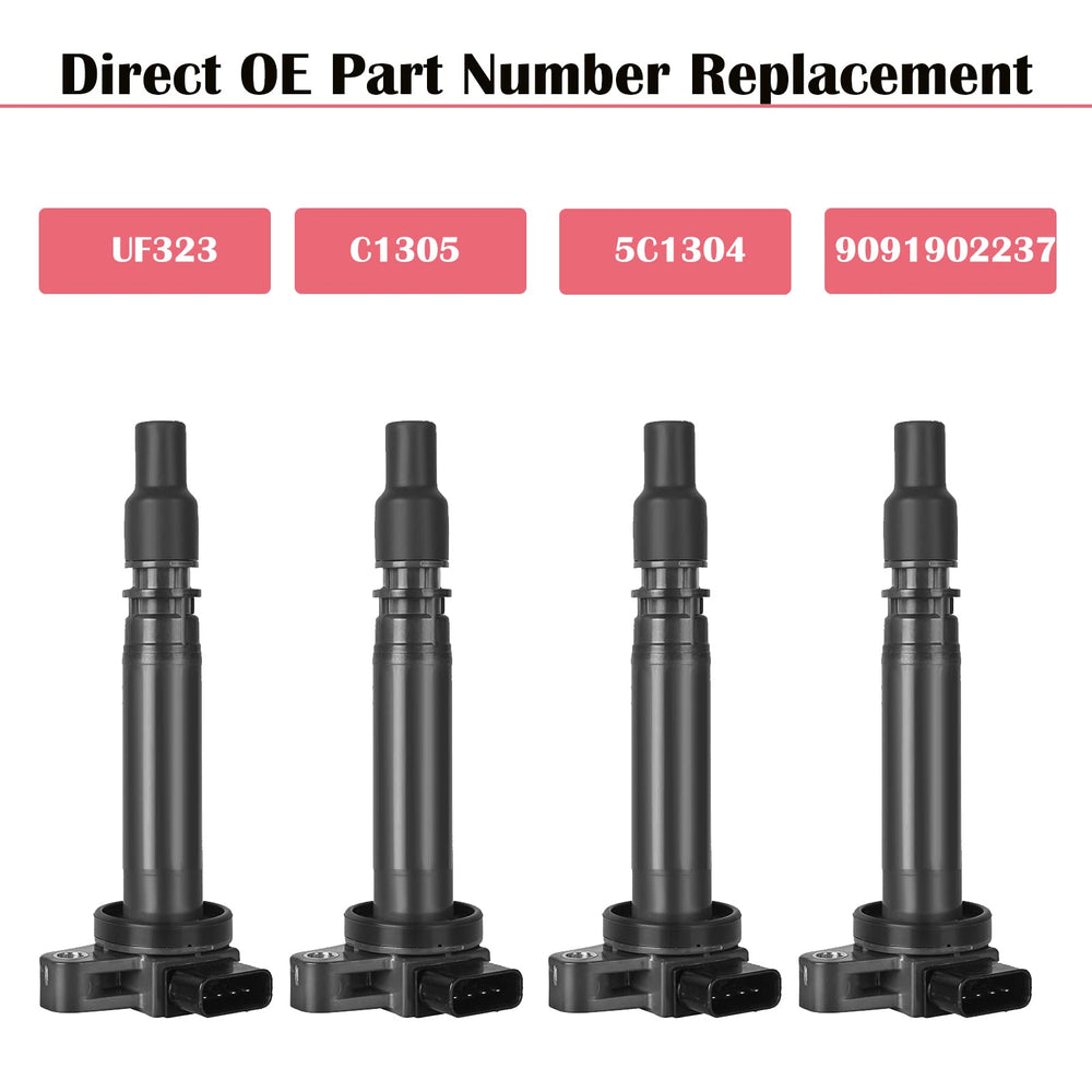 LCWRGS ignition coil pack packaging shows 24-month warranty.