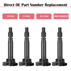 LCWRGS ignition coil pack packaging shows 24-month warranty.