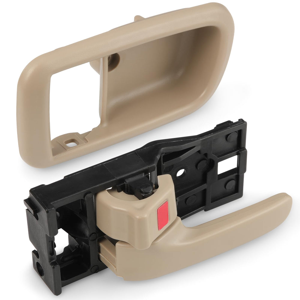 Lcyolada beige door handle pair packaging shows complete OEM-looking set.