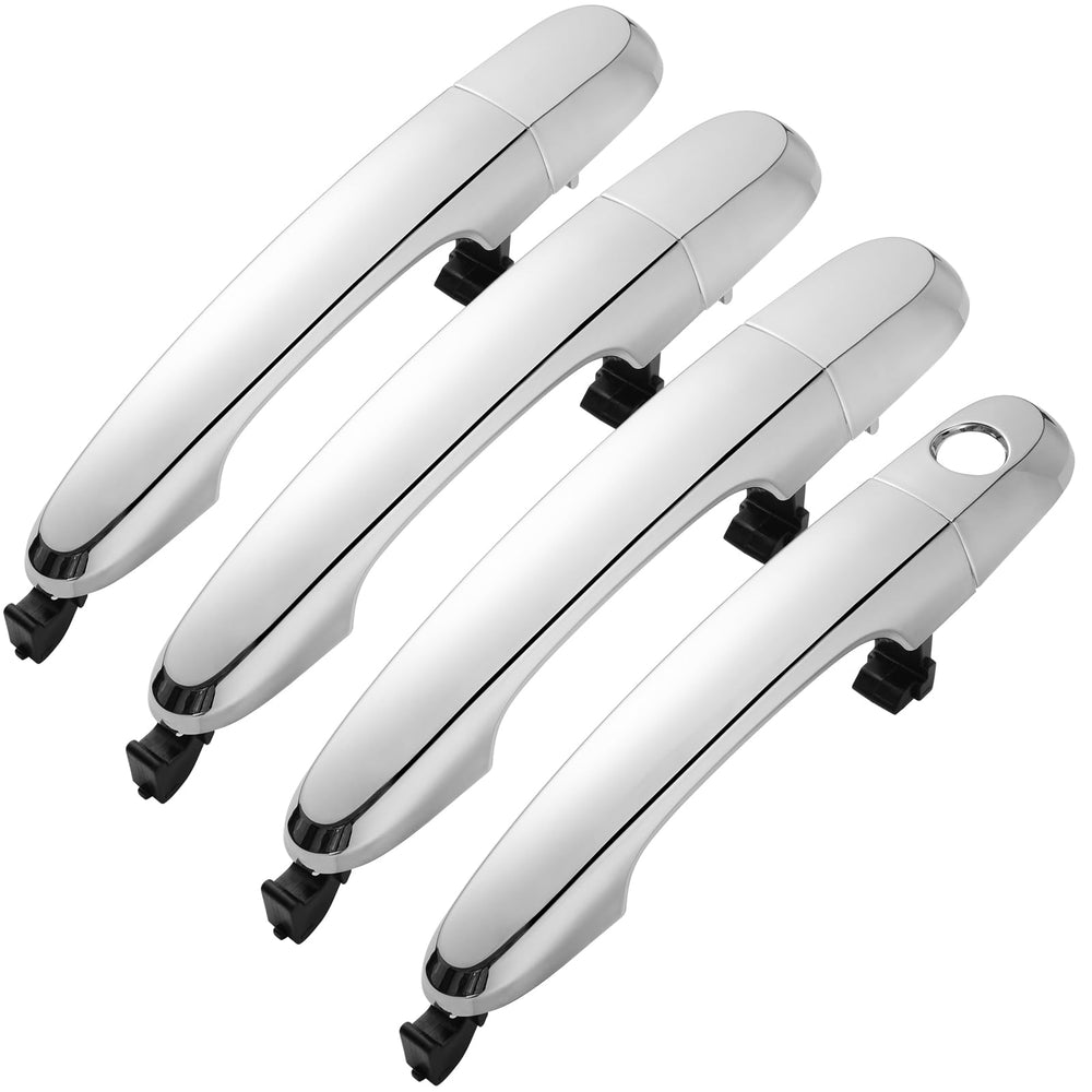 Lcyolada chrome exterior door handle front-left, durable replacement for Kia Sorento.
