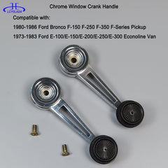 Lcyolada chrome window crank close-up, highlighting durable metal construction for long-lasting use.