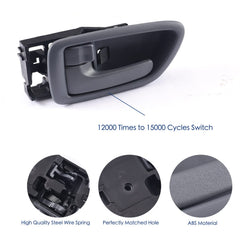 Gray bezel interior door handle for rear-right position by Lcyolada