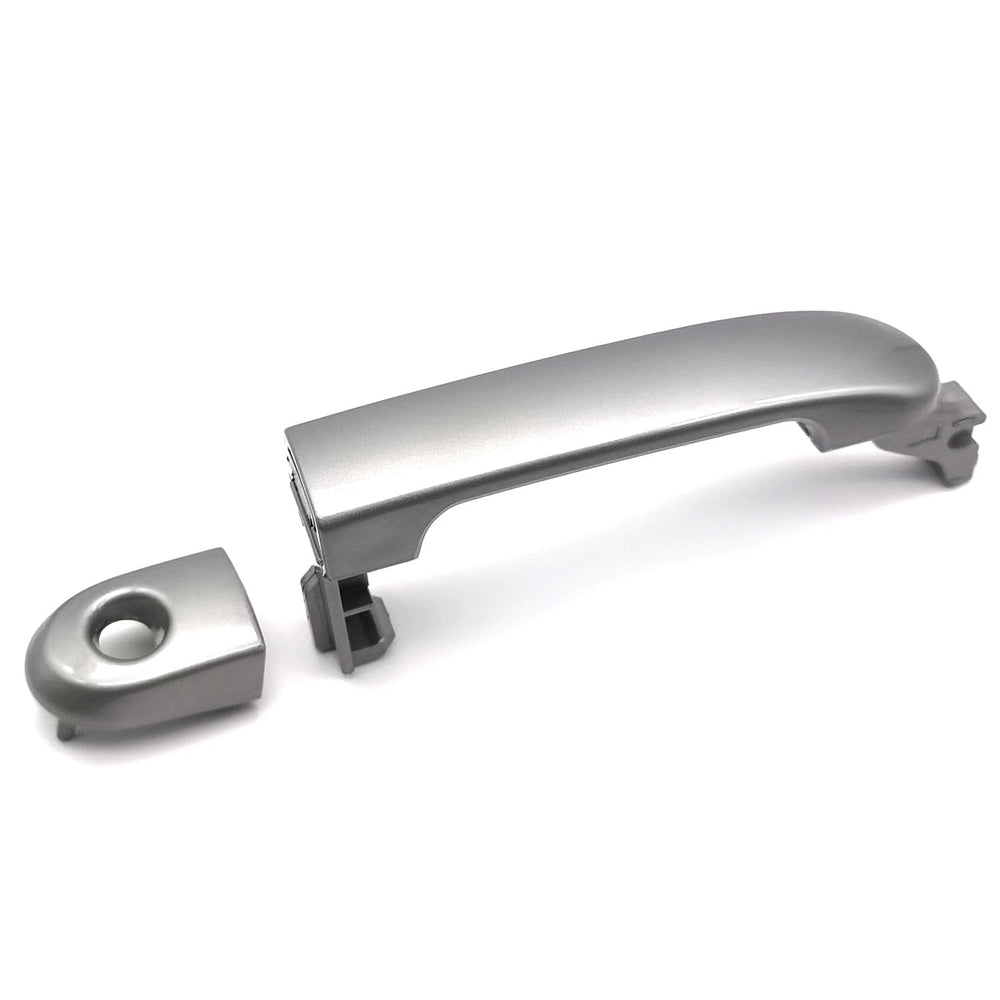 Lcyolada front-left exterior door handle with silvery finish for Nissan Versa, durable replacement.