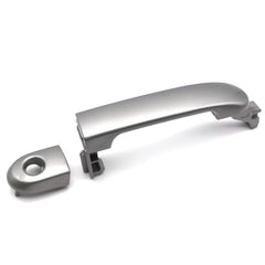 Lcyolada front-left exterior door handle with silvery finish for Nissan Versa, durable replacement.