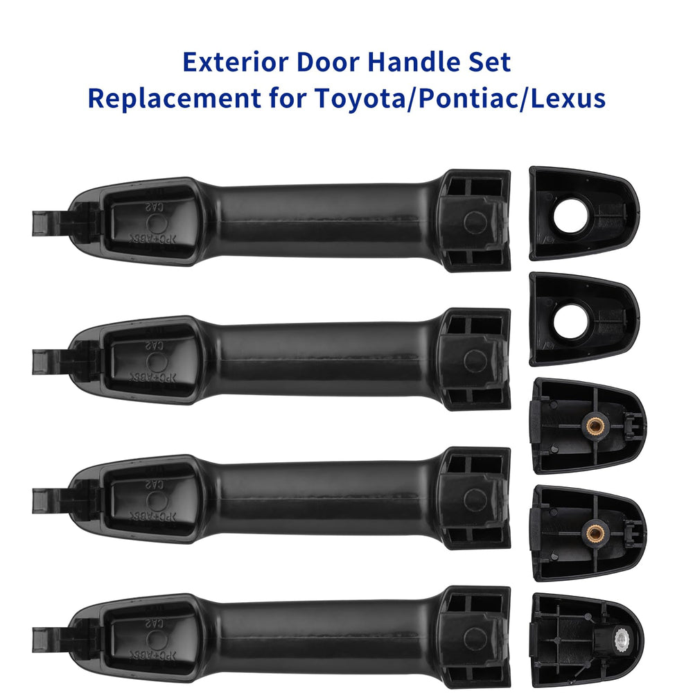 Lcyolada exterior door handle for Toyota Camry, rear passenger side, water-resistant gasket included.