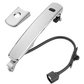 Lcyolada exterior chrome door handle for Nissan Rogue 2010-2013, front left, adds a polished look.