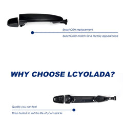 Lcyolada Toyota Sienna door handle kit with OE-style match and secure grip
