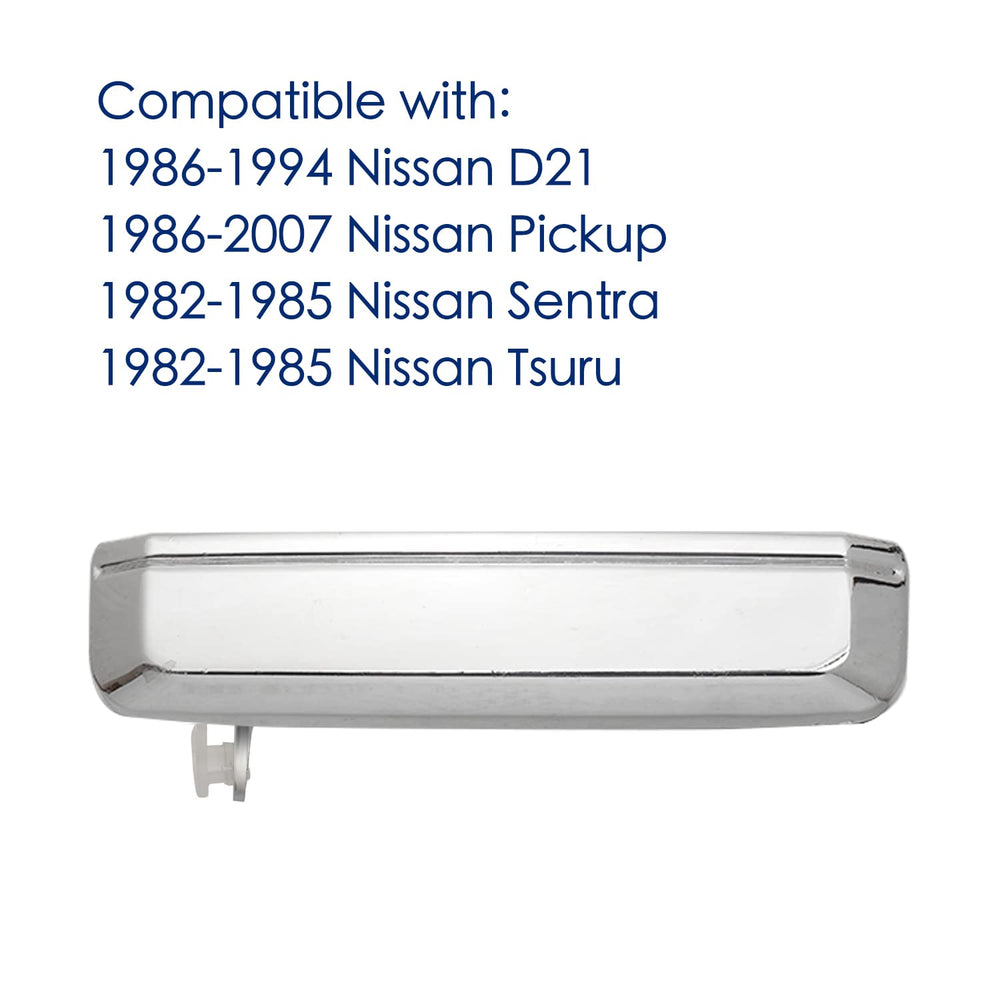 Lcyolada exterior door handle pack with chrome finish for door pair replacement