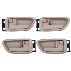 Lcyolada beige bezel interior door handle for Sequoia front replacement with smooth fit