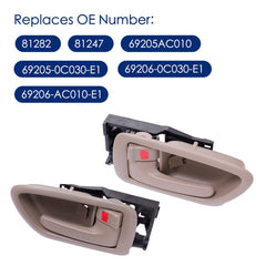 Lcyolada interior door handle set packaged for quick replacement
