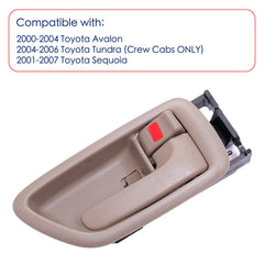 Lcyolada Tundra Crew Cab beige bezel interior handle supports easy control