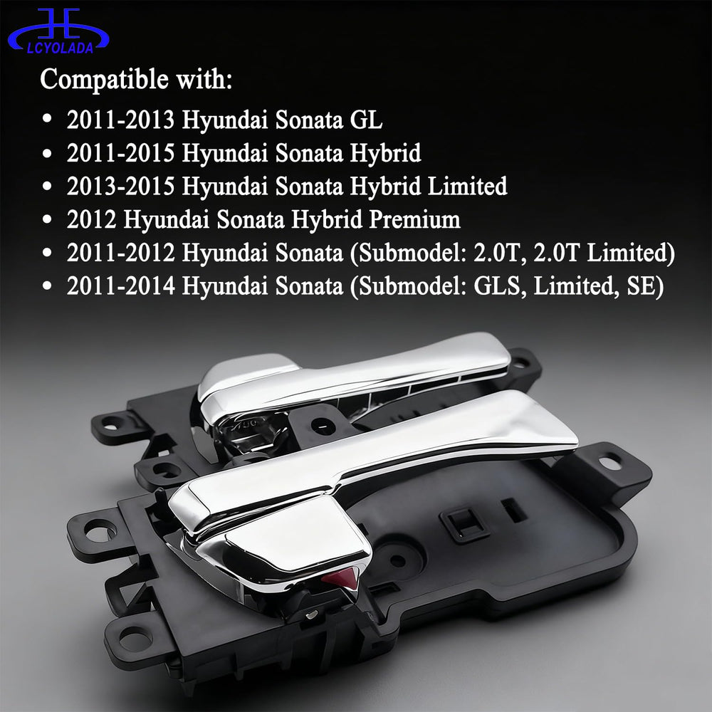Lcyolada interior door handle for Hyundai Sonata 2011-2015, front-right replacement for reliable access