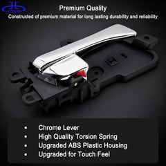 Lcyolada interior door handle for Hyundai Sonata 2011-2015, rear-left replacement for secure closure
