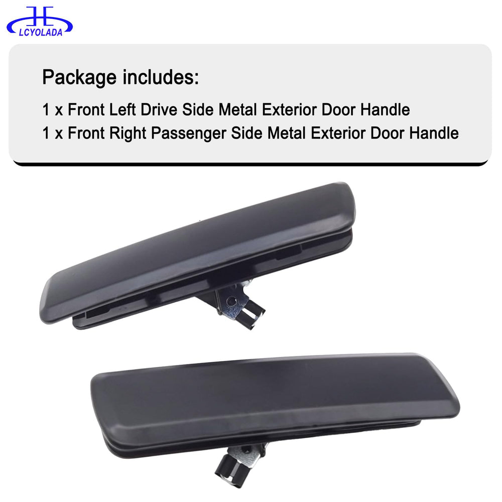 Lcyolada exterior door handle vs OEM dimensions for seamless integration.