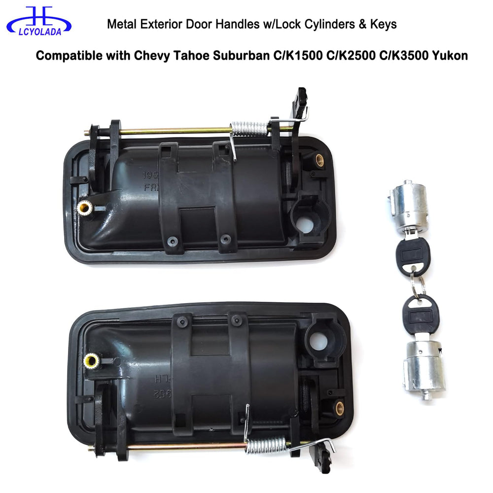 Lcyolada metal exterior door handle right front view for Chevy trucks
