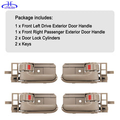 Lcyolada beige packaging, four handles included