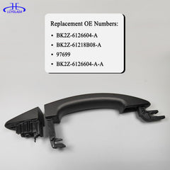 Lcyolada precise-fit door handle for the right passenger side of the Transit.