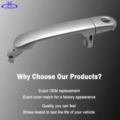 Lcyolada silvery finish door handle adds a coordinated look.