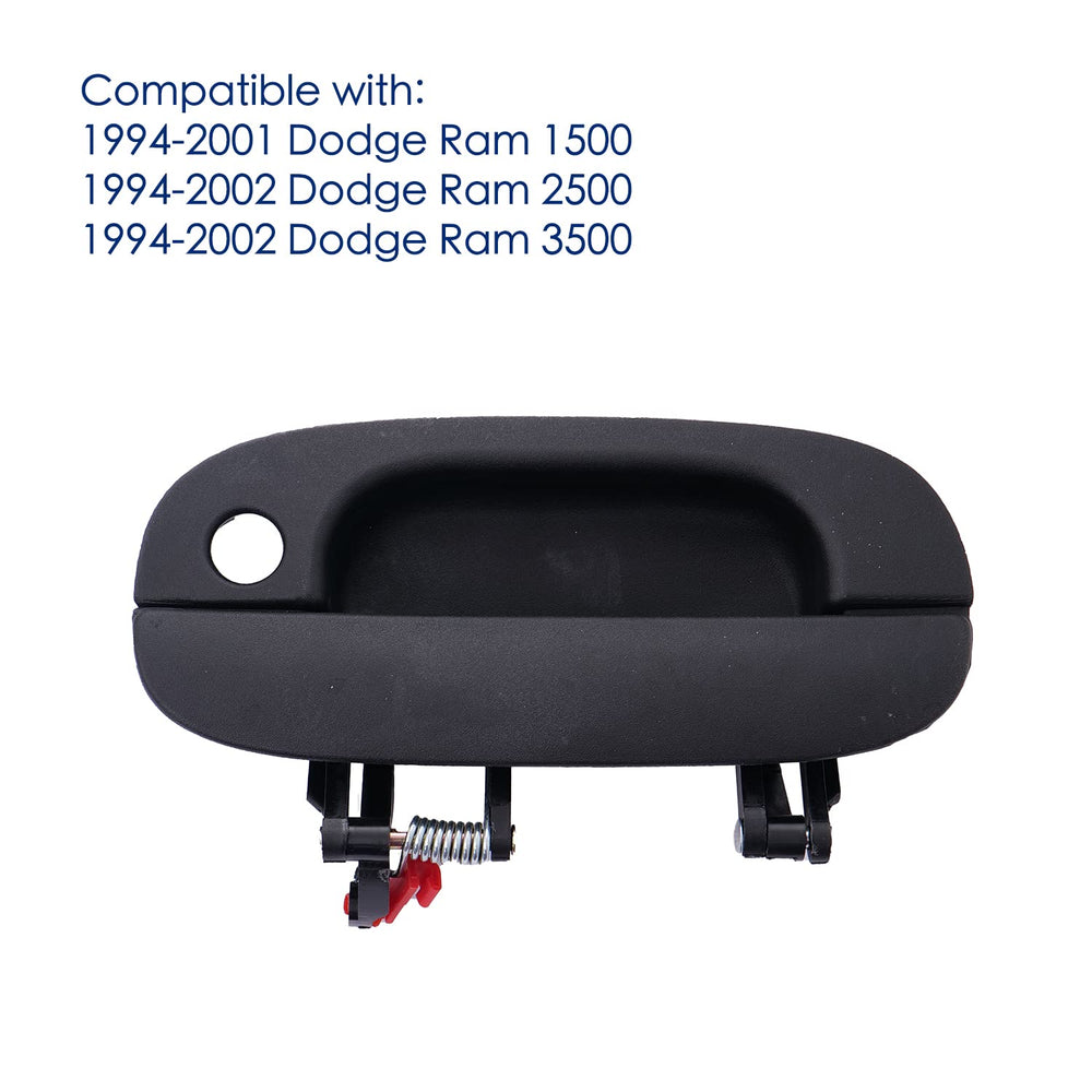 Lcyolada front exterior door handle with textured surface to resist wear and moisture.